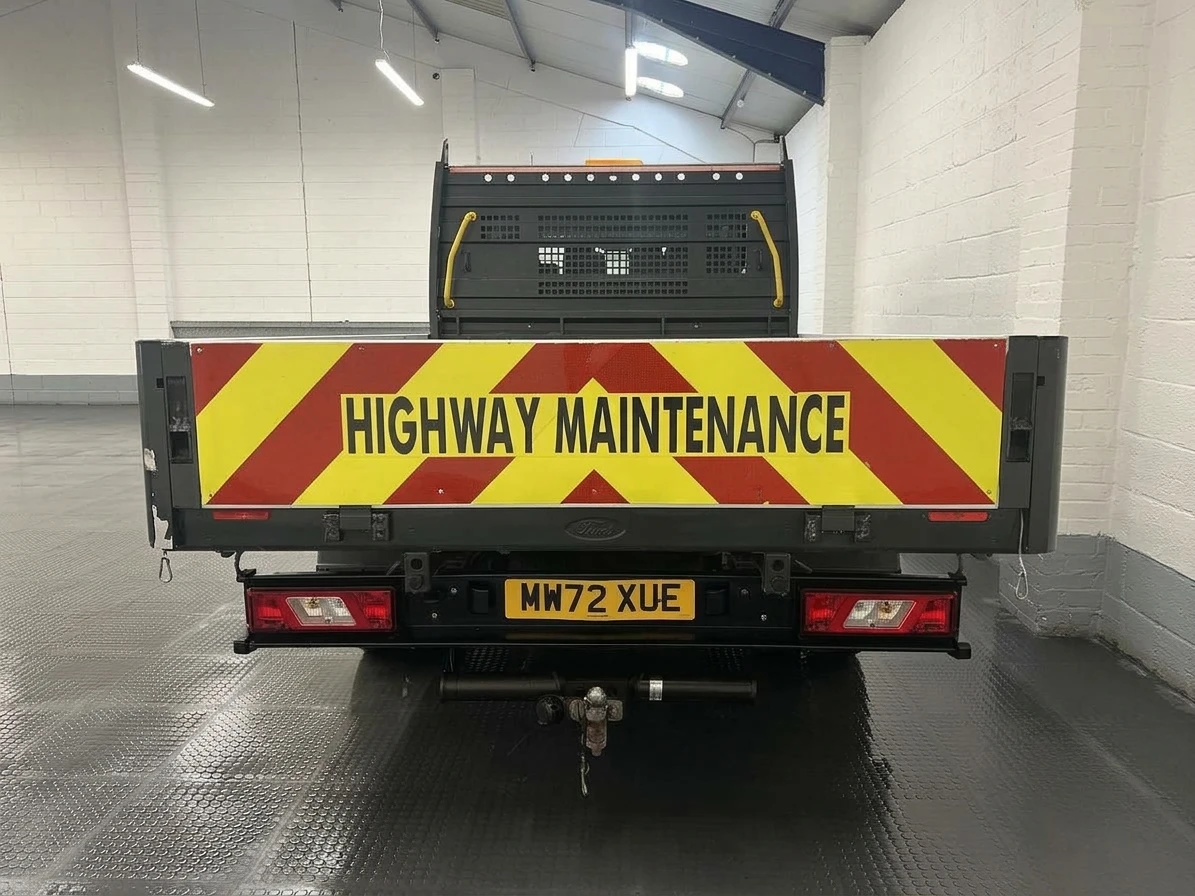2022 Ford Transit Double Cab Dropside Van — rear view
