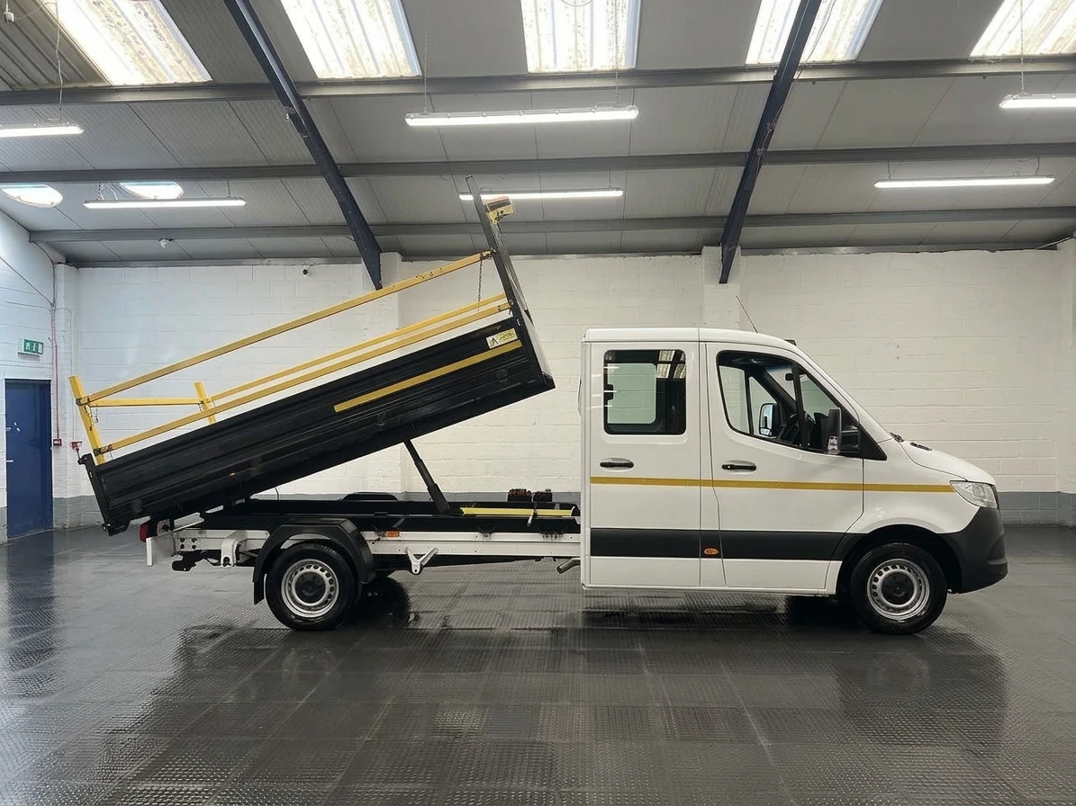 2023 Mercedes-Benz Sprinter Double Cab Tipper Van — side view