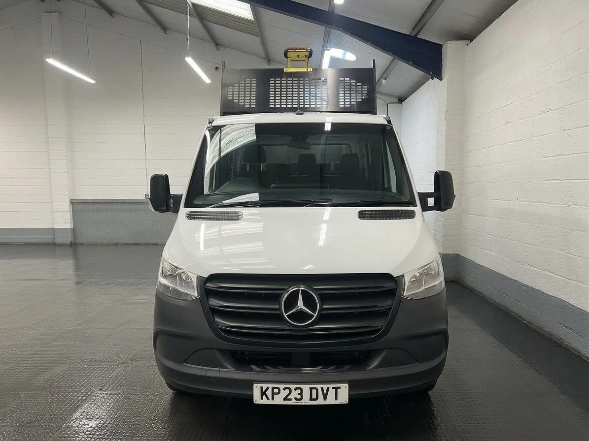 2023 Mercedes-Benz Sprinter Double Cab Tipper Van — front view