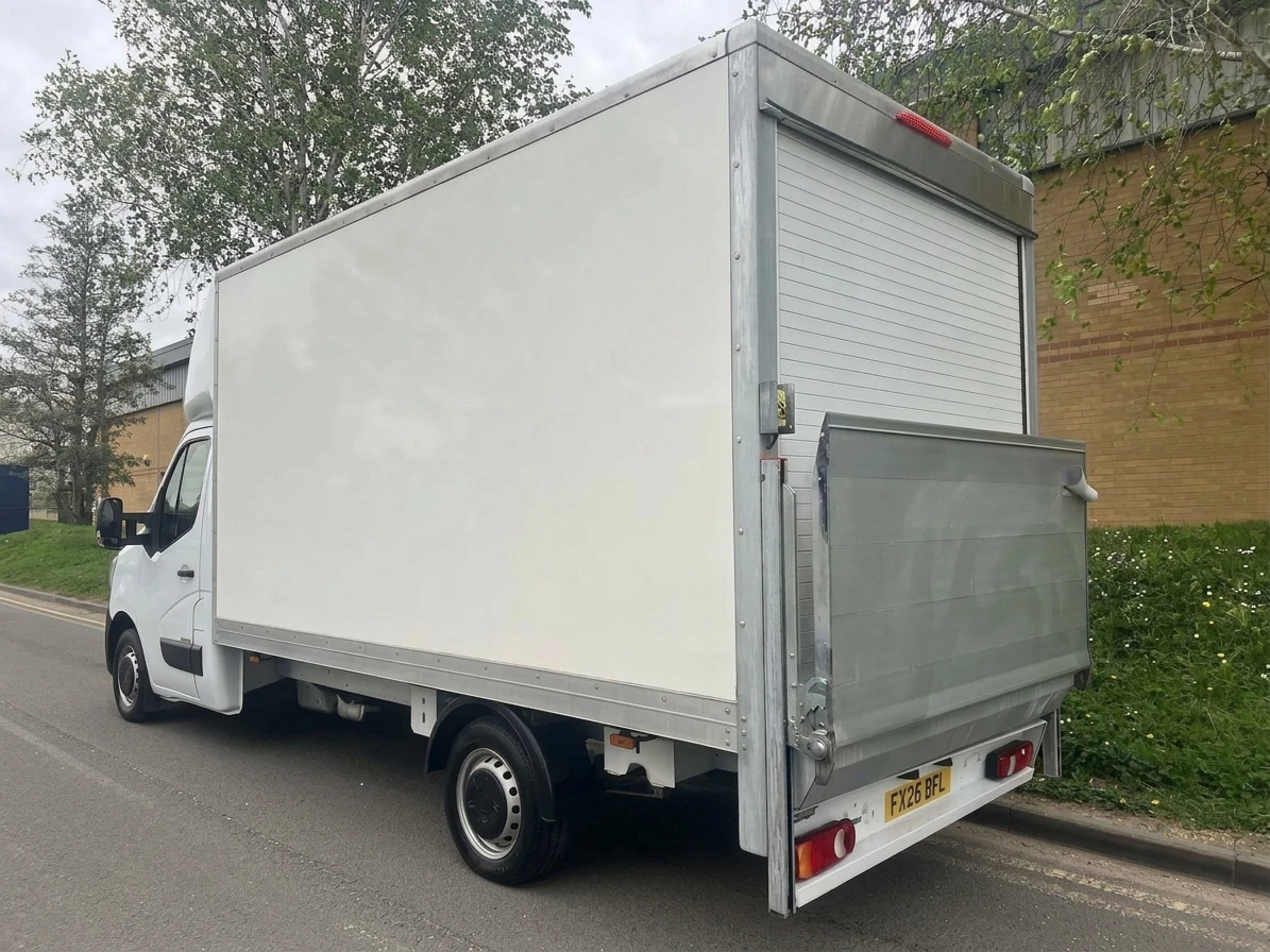 2025 Renault Master Luton Box Van — rear three-quarter view