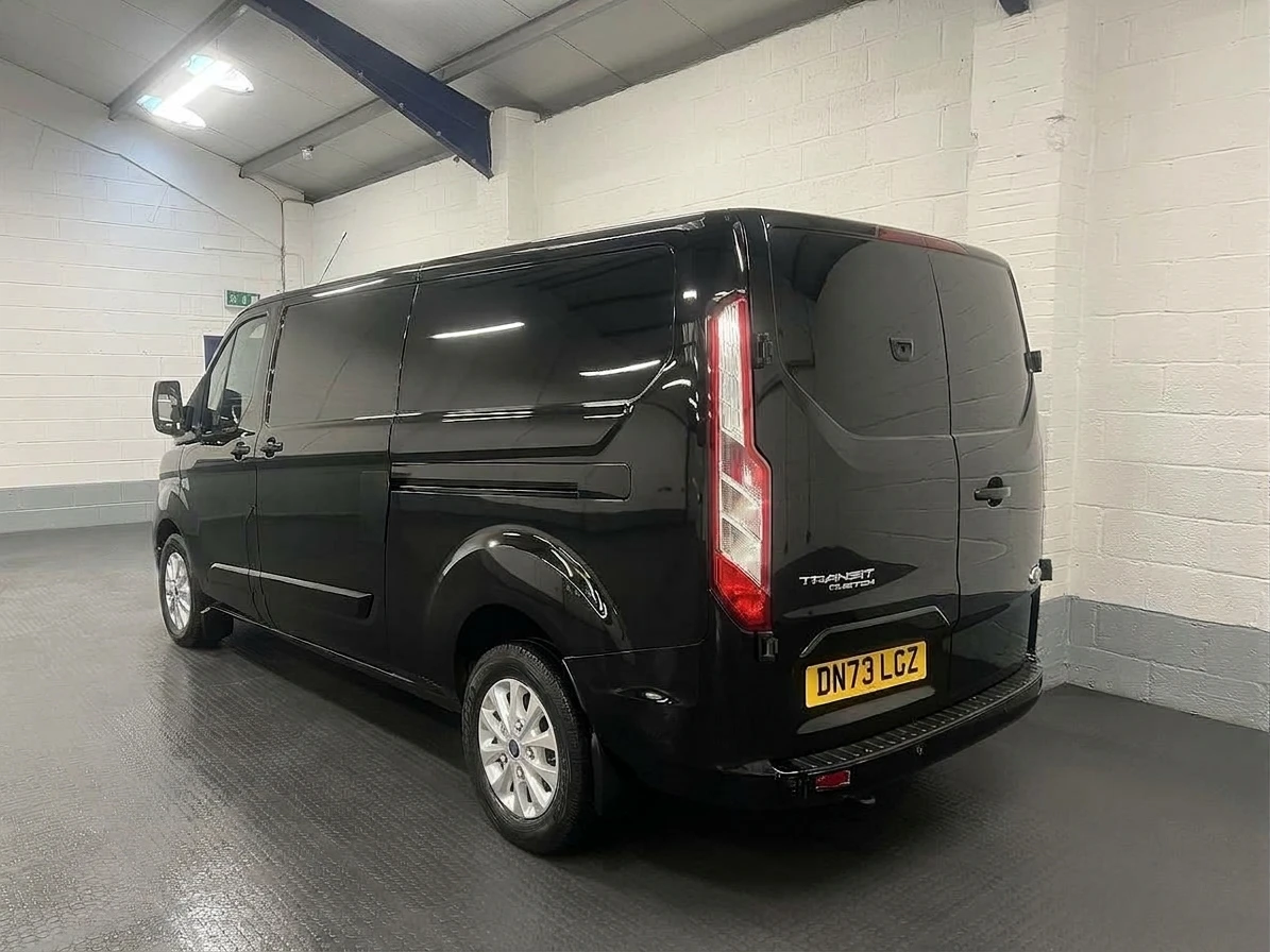2023 Ford Transit Custom Panel Van — rear three-quarter view