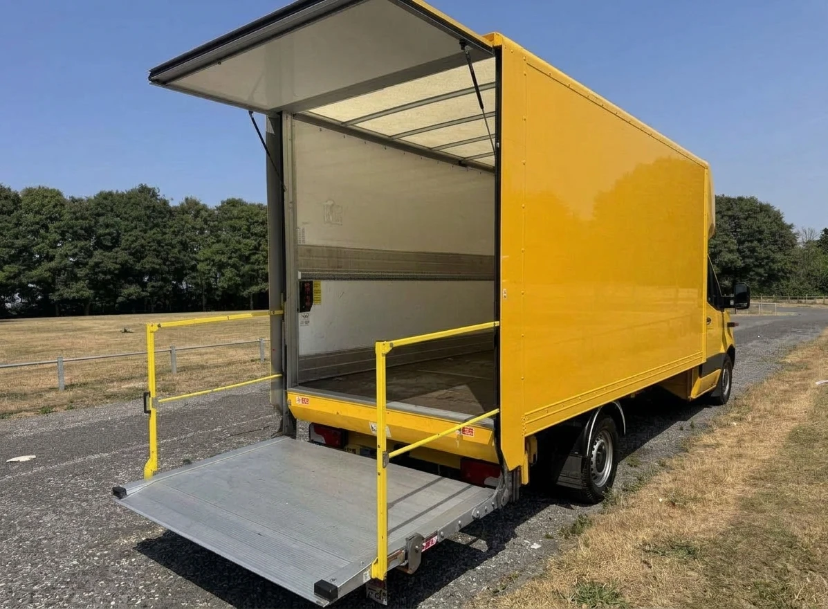 2020 Mercedes-Benz Sprinter Luton Box Van — rear three-quarter view