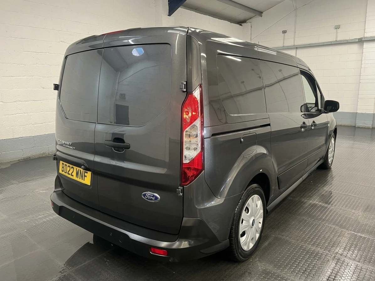 2022 Ford Transit Connect Panel Van — rear three-quarter view