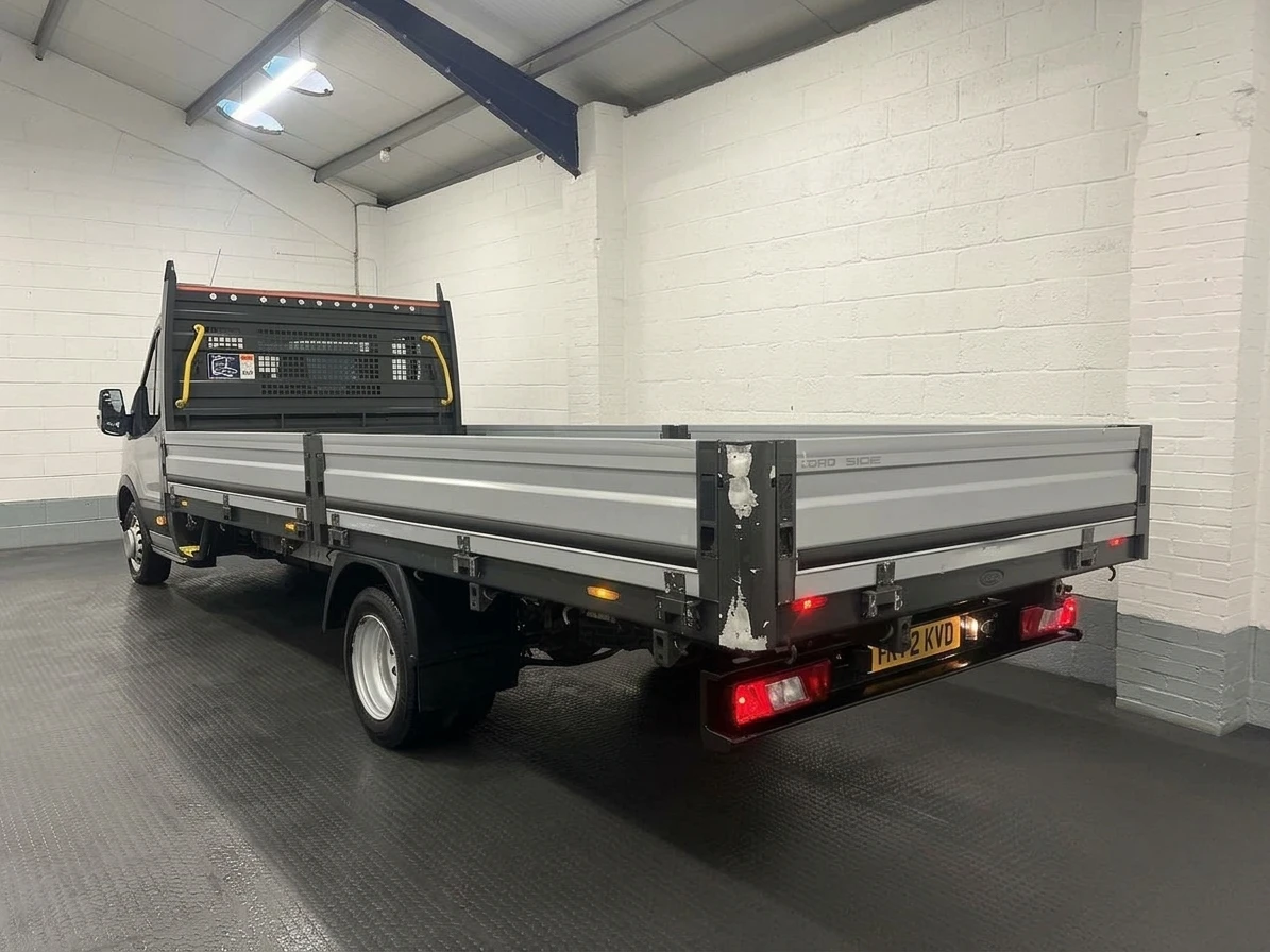 2022 Ford Transit Dropside Van — rear three-quarter view