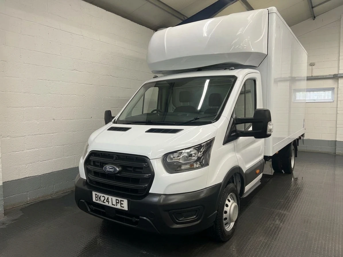 2024 Ford Transit Luton Box Van — front three-quarter view
