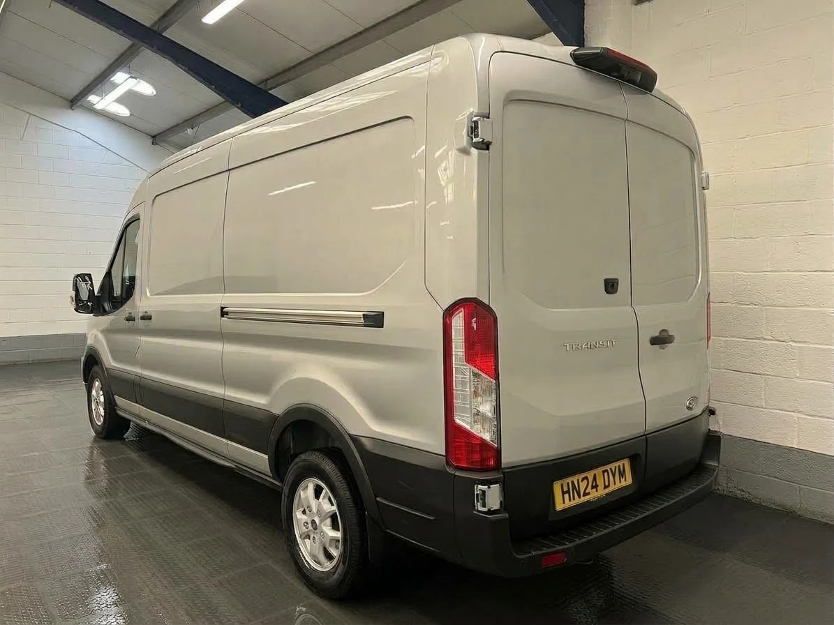 2024 Ford Transit Panel Van — rear three-quarter view