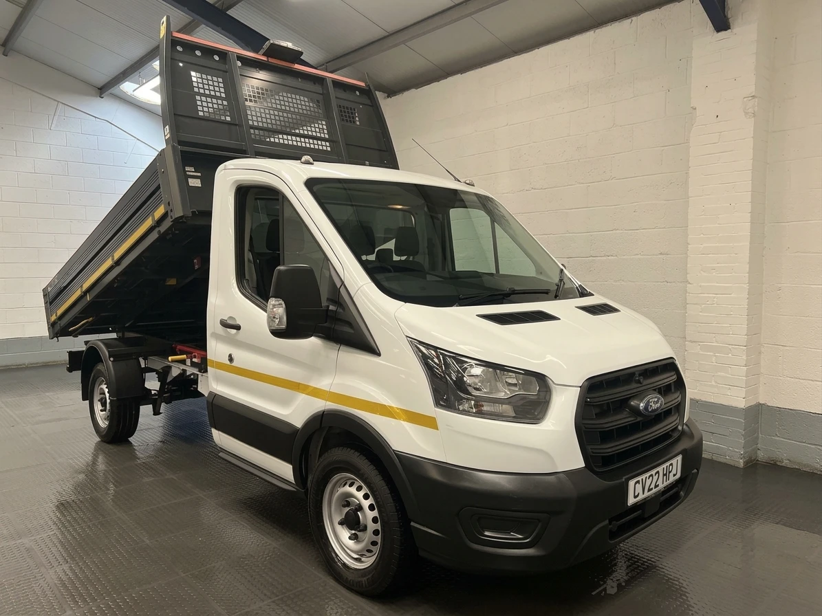 2022 Ford Transit Tipper Van — front three-quarter view
