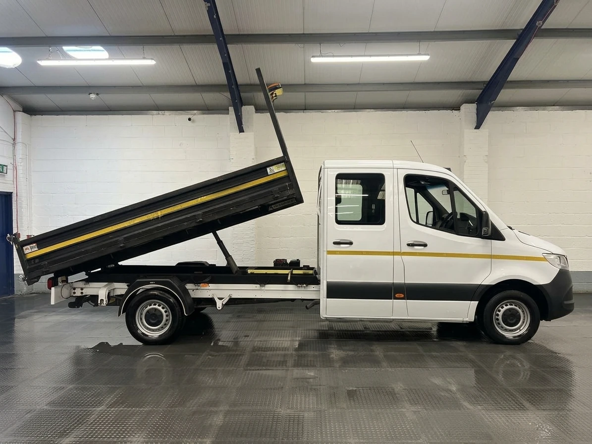 2023 Mercedes-Benz Sprinter Double Cab Tipper Van — side view