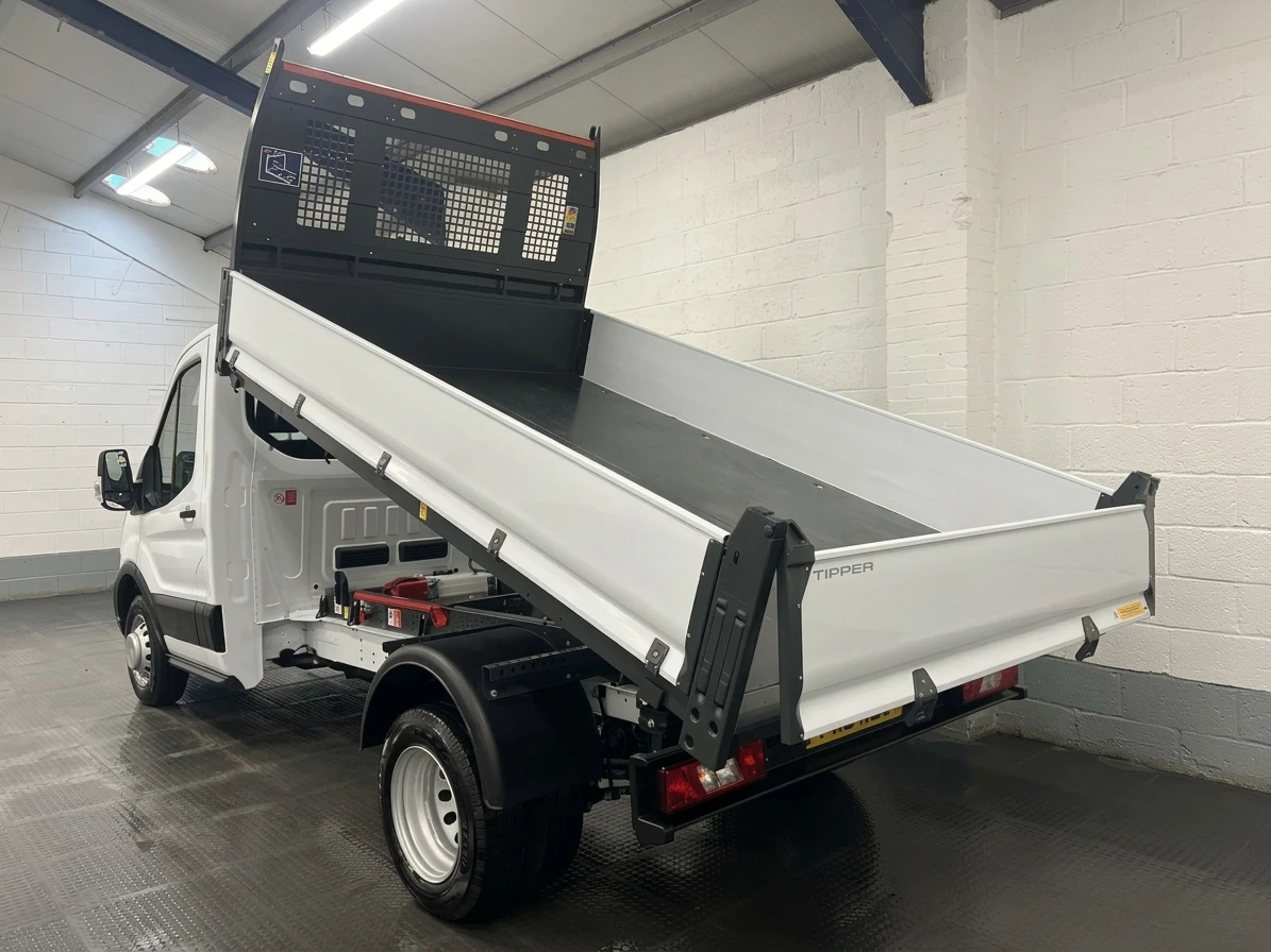 2026 Ford Transit Tipper Van — rear three-quarter view