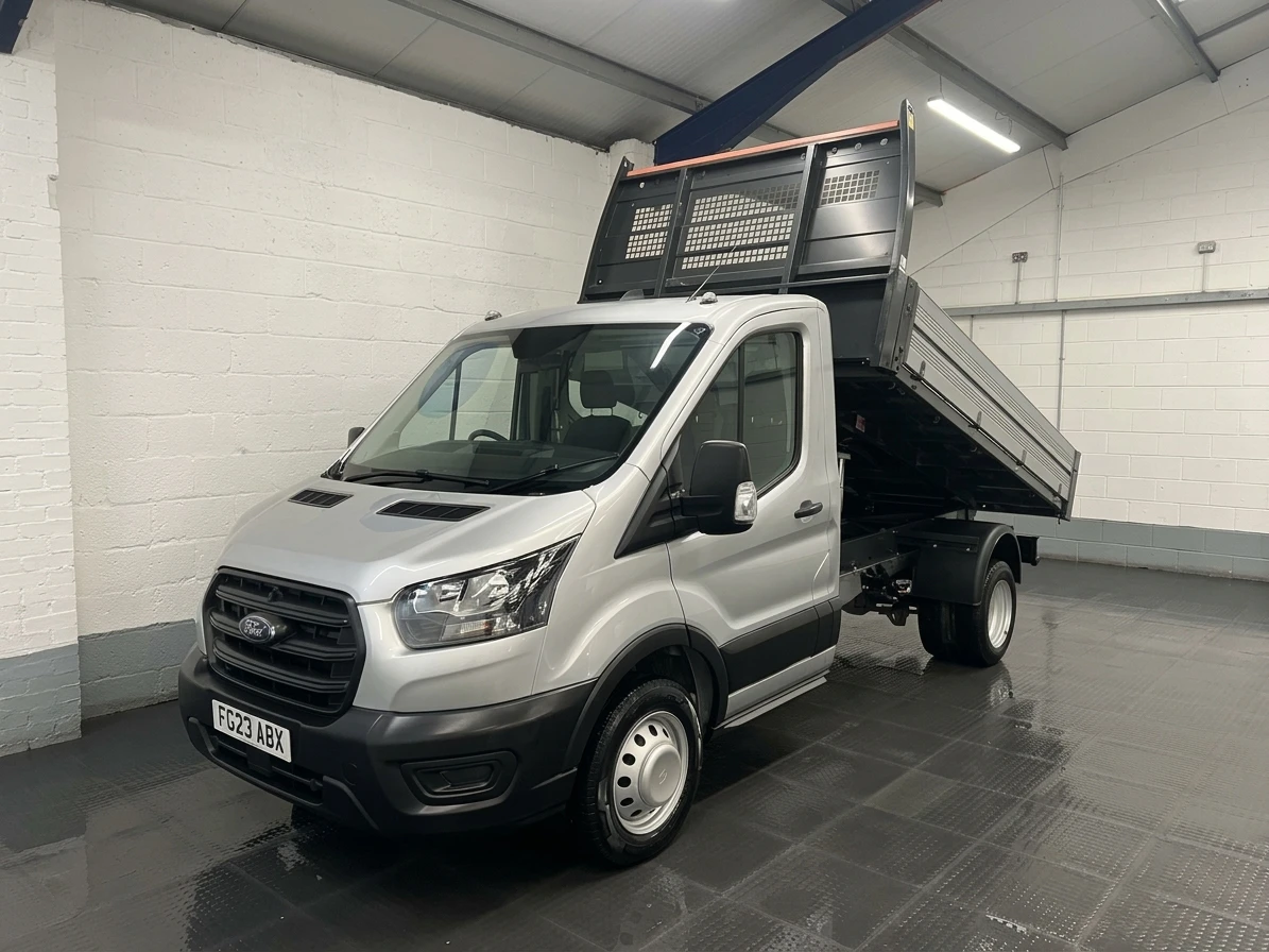 2023 Ford Transit Tipper Van — front three-quarter view