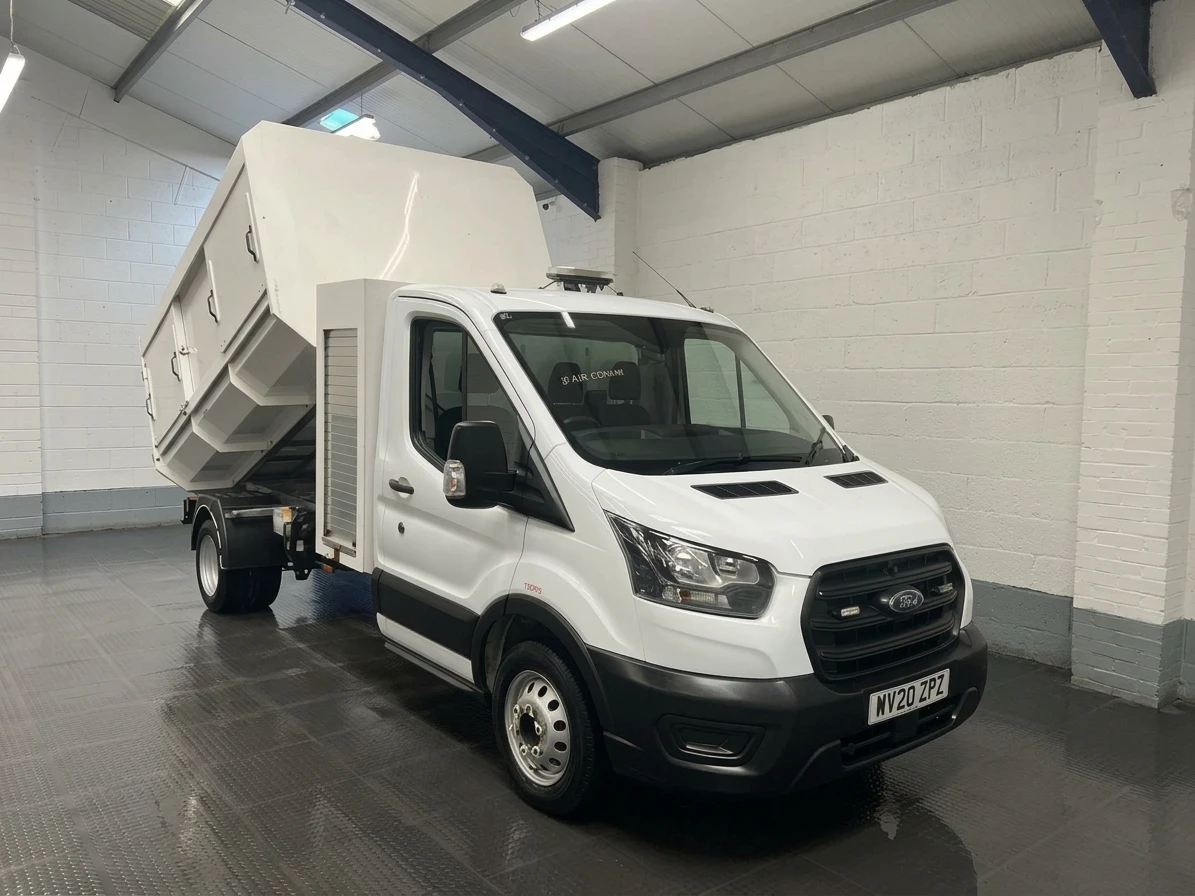 2020 Ford Transit Tipper Van — front three-quarter view