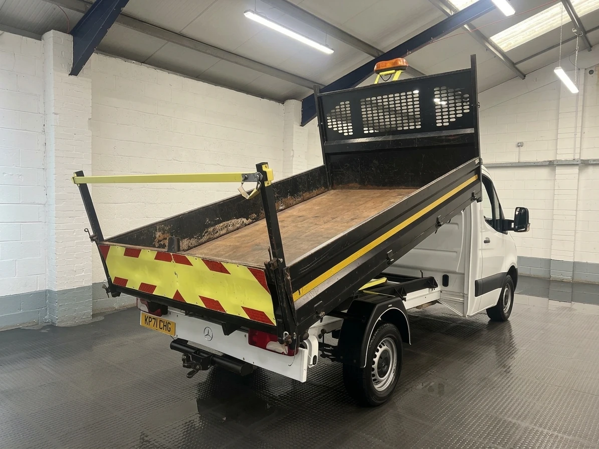 2021 Mercedes-Benz Sprinter Tipper Van — rear three-quarter view