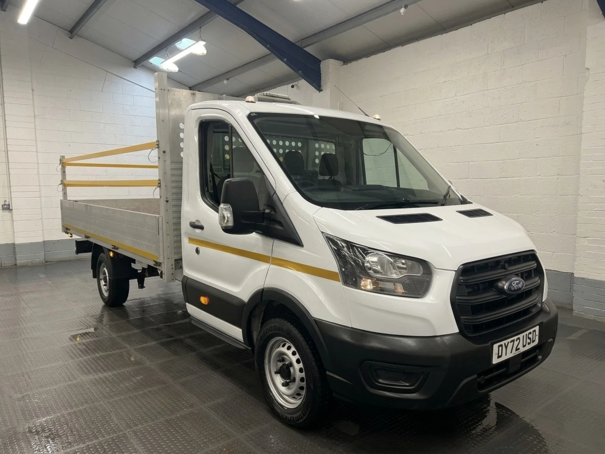2022 Ford Transit Dropside Van — front three-quarter view