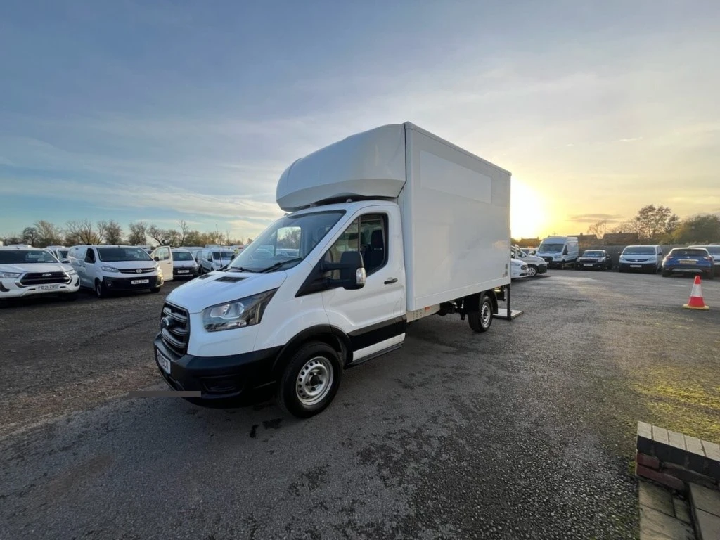 2022 Ford Transit Luton Box Van — front three-quarter view