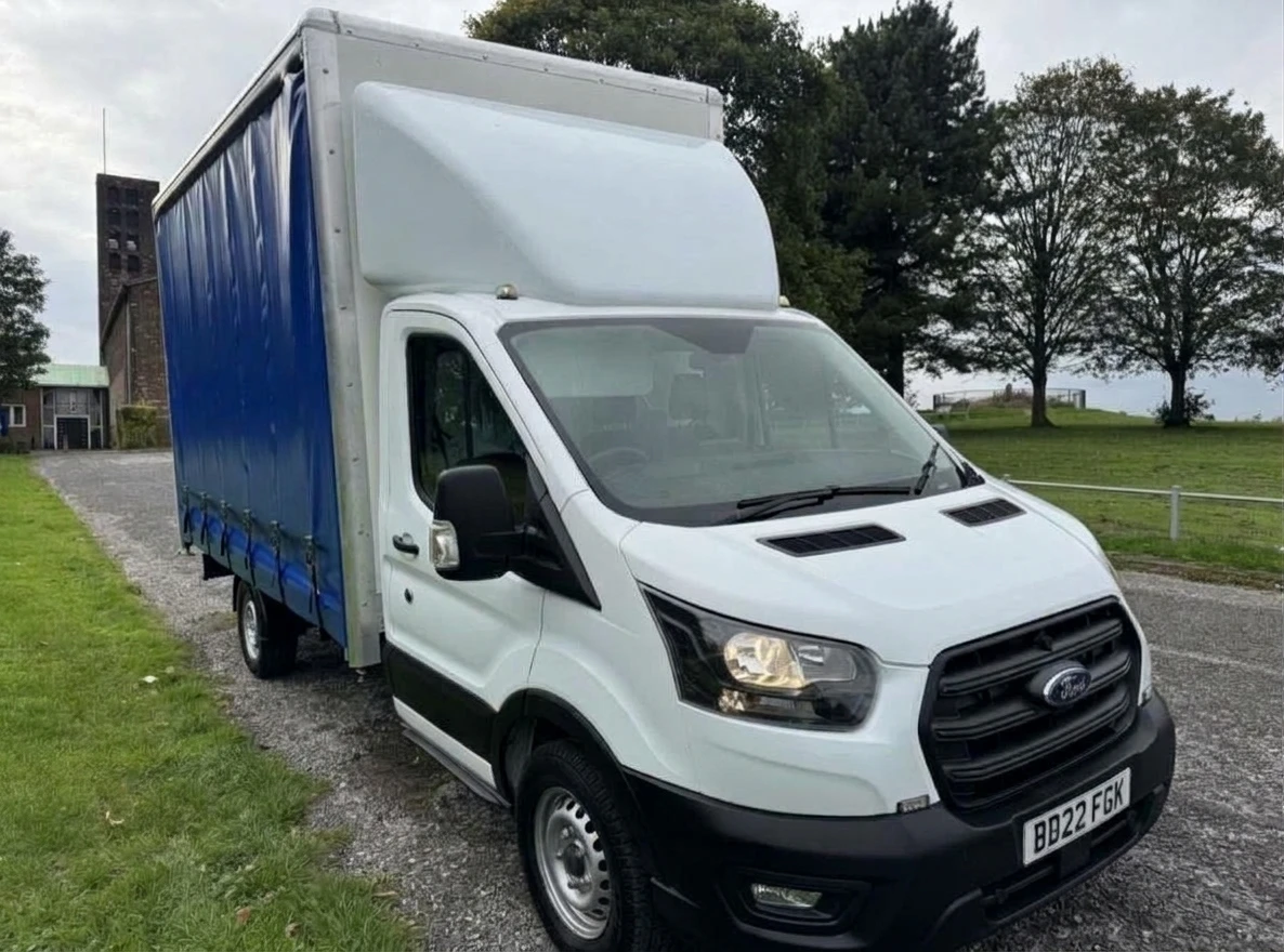2022 Ford Transit CurtainSider Van — front three-quarter view