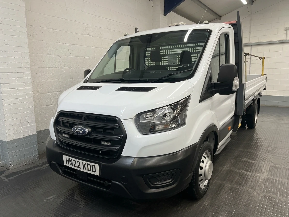 2022 Ford Transit Dropside Van — front three-quarter view