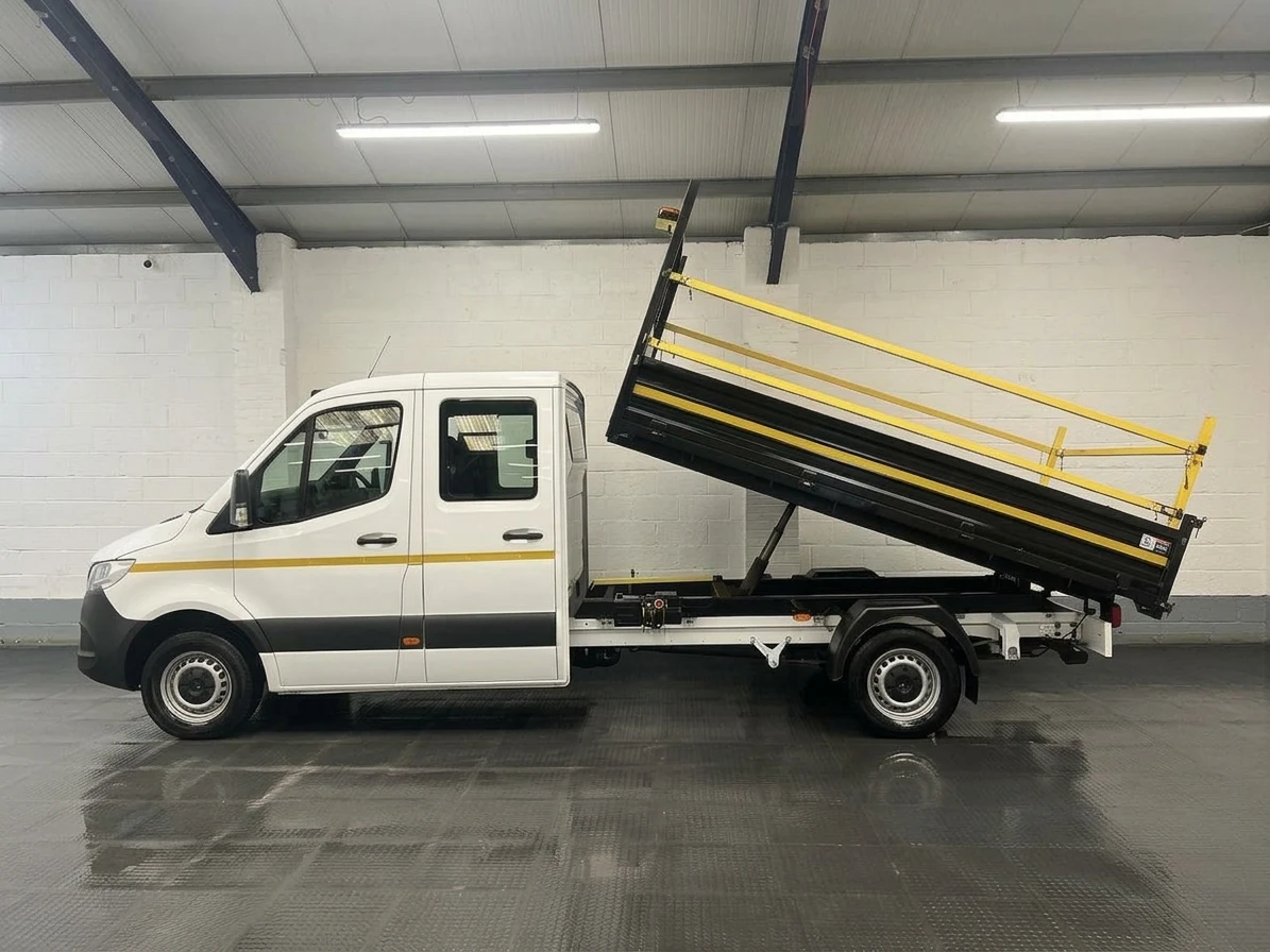 2023 Mercedes-Benz Sprinter Double Cab Tipper Van — side view