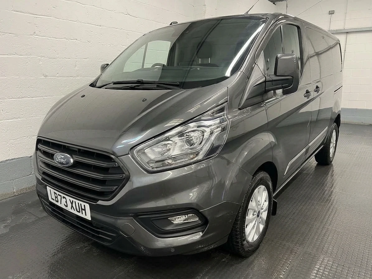 2023 Ford Transit Custom Panel Van — front three-quarter view