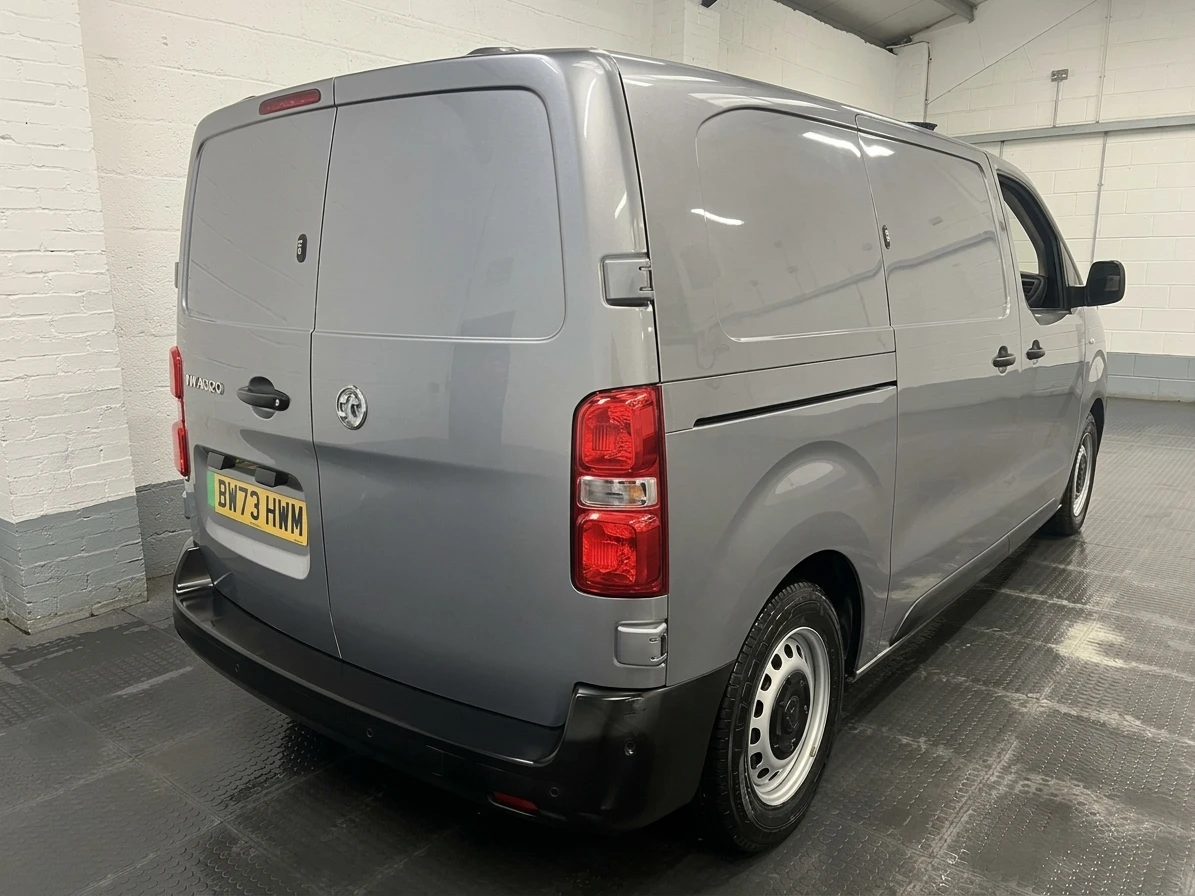 2024 Vauxhall Vivaro Electric Panel Van — rear three-quarter view