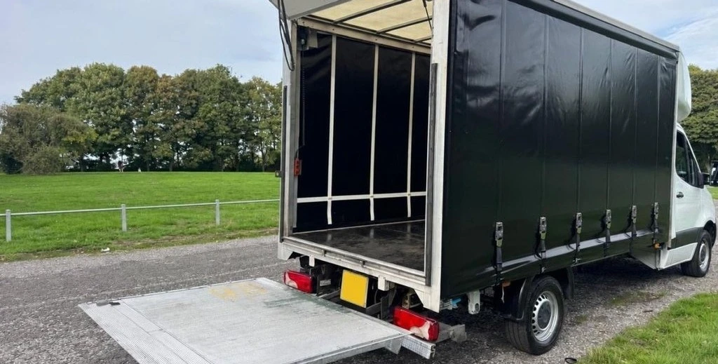 Mercedes-Benz Sprinter CurtainSider Van — rear three-quarter view