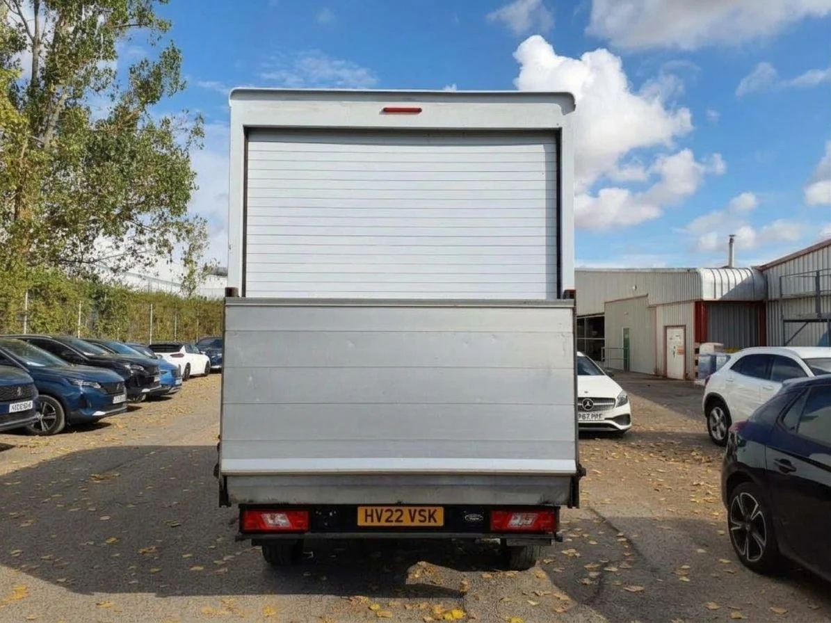 2022 Ford Transit Luton Box Van — rear view