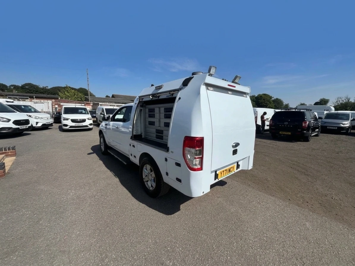 2021 Ford Ranger PickUp Van — rear three-quarter view