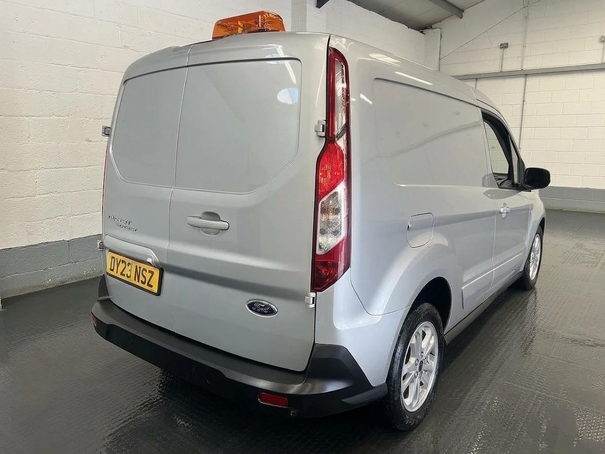 2023 Ford Transit Connect Panel Van — rear three-quarter view