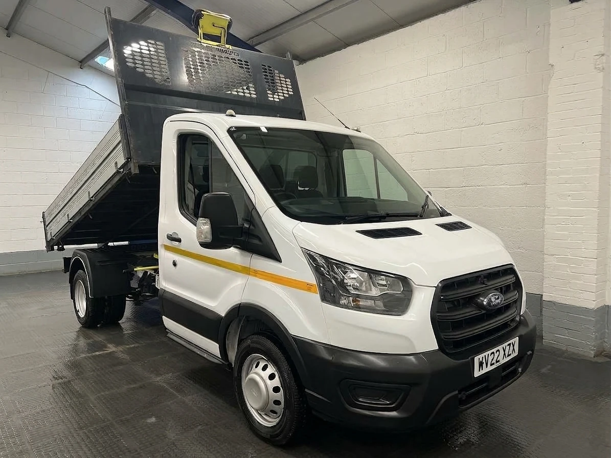 2022 Ford Transit Tipper Van — front three-quarter view