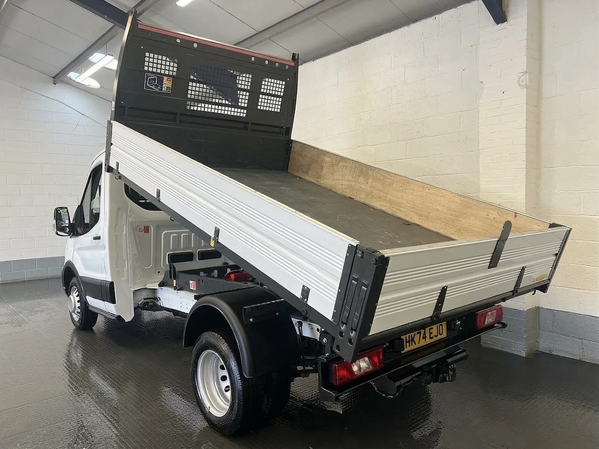 2024 Ford Transit Tipper Van — rear three-quarter view