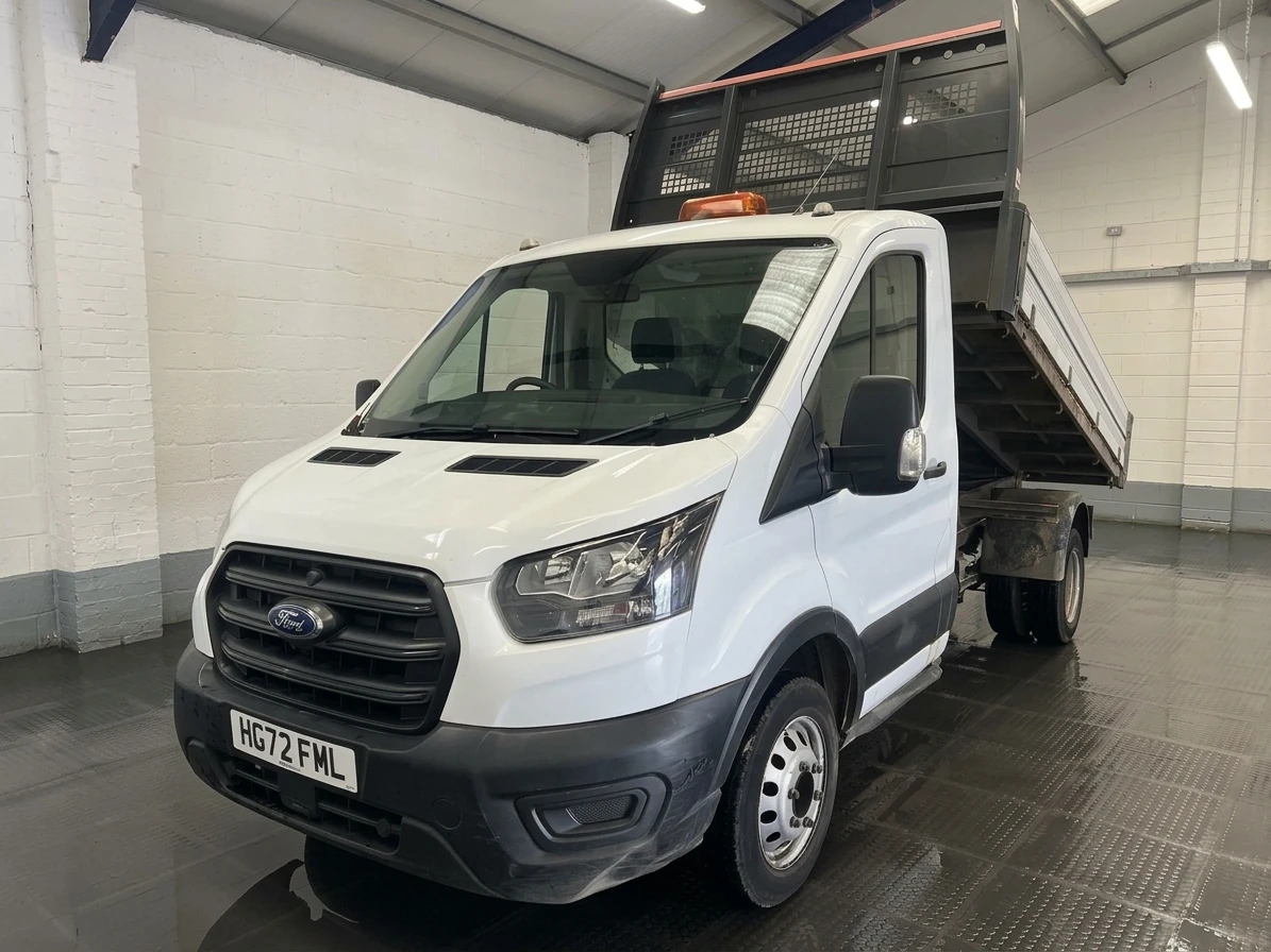 2022 Ford Transit Tipper Van — front three-quarter view