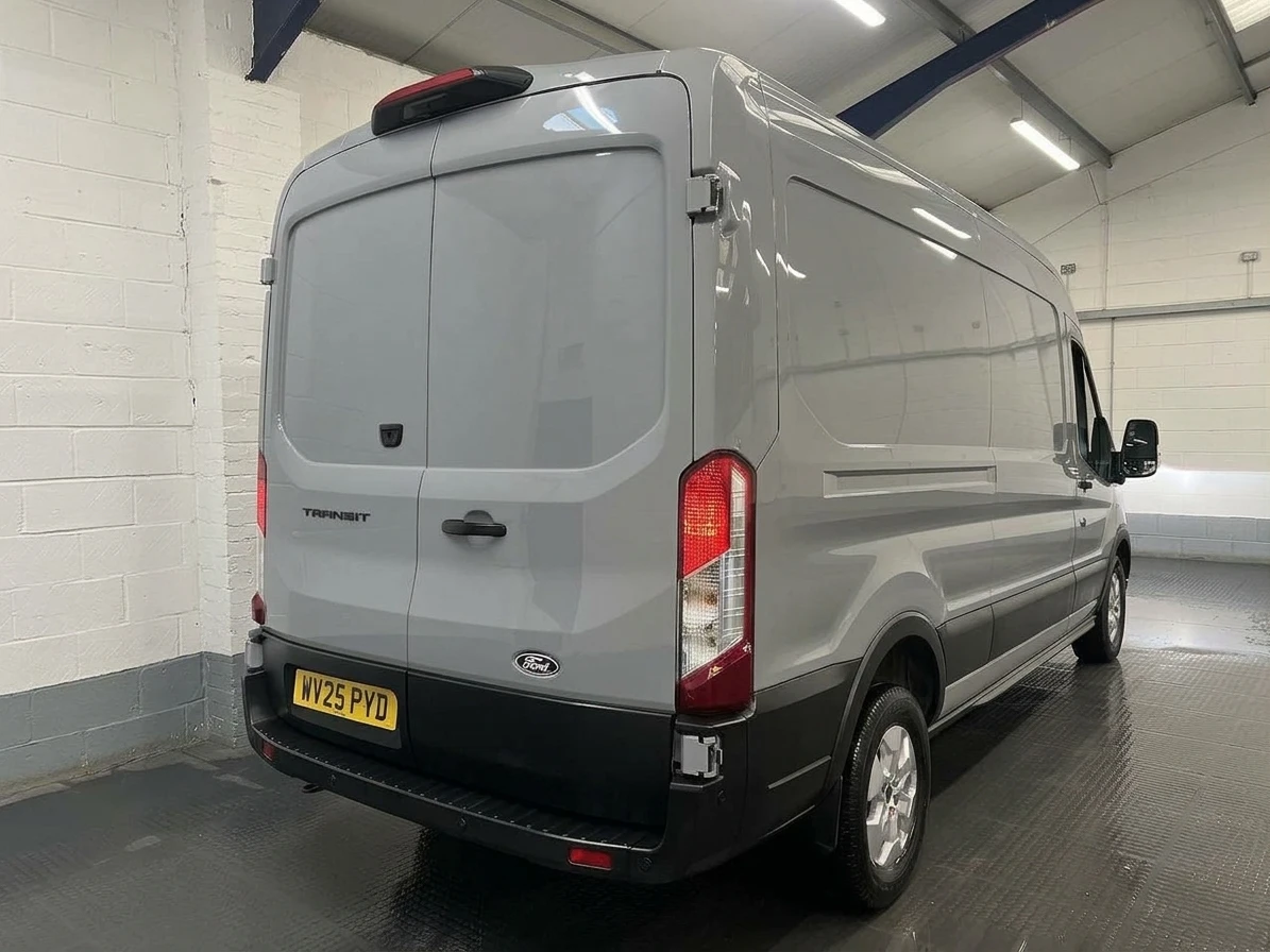 2025 Ford Transit Panel Van — rear three-quarter view