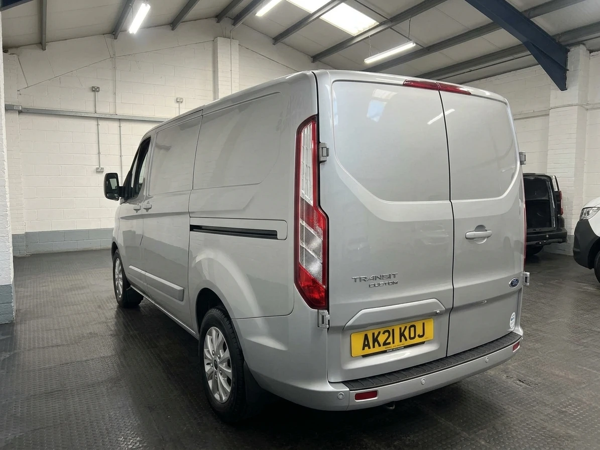 2021 Ford Transit Custom Panel Van — rear three-quarter view