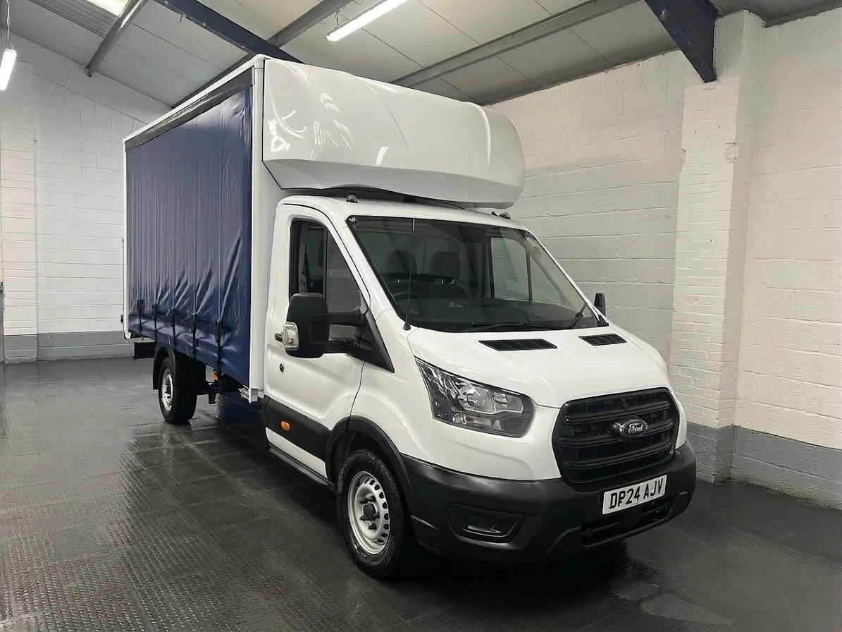 2024 Ford Transit CurtainSider Van — front three-quarter view