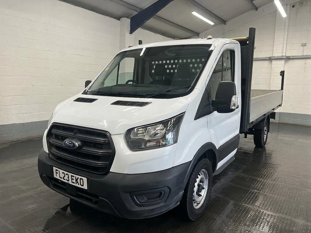 2023 Ford Transit Dropside Van — front three-quarter view