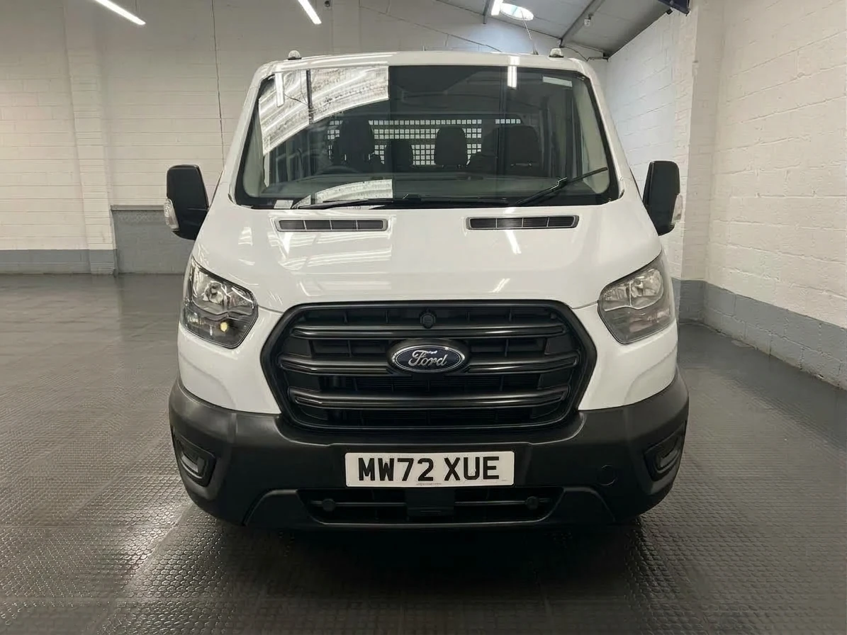 2022 Ford Transit Double Cab Dropside Van — front view