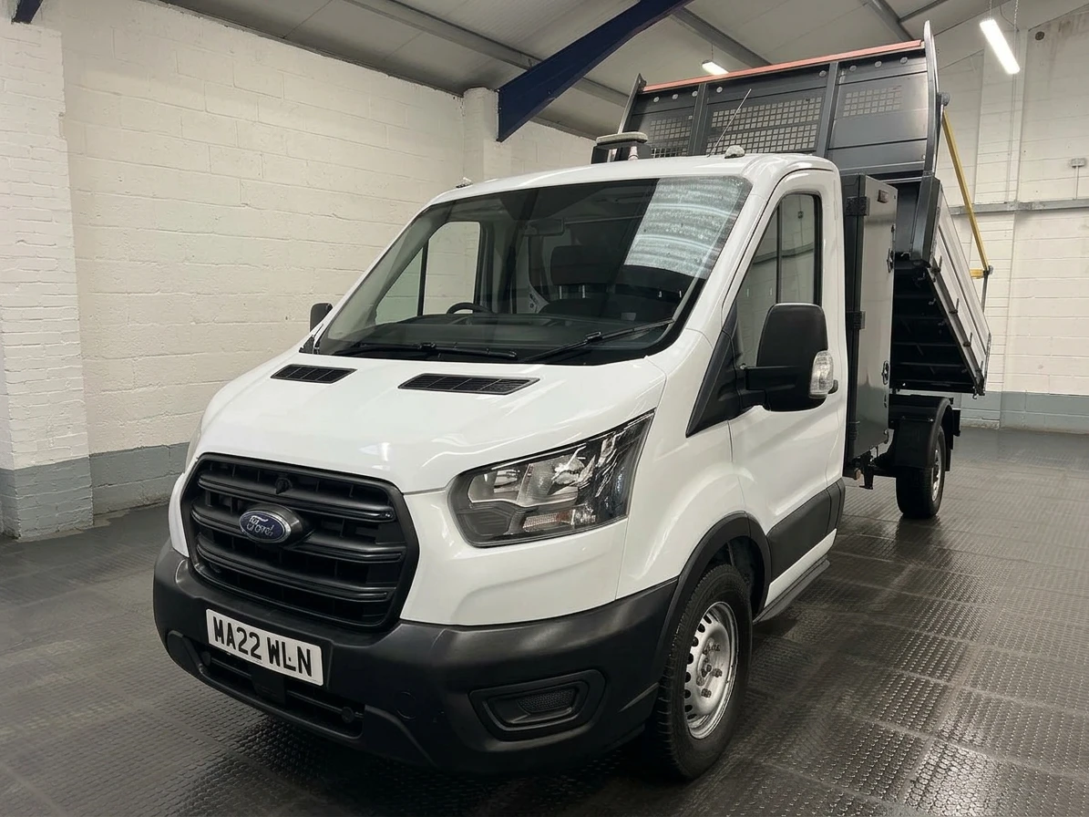 2022 Ford Transit Tipper Van — front three-quarter view