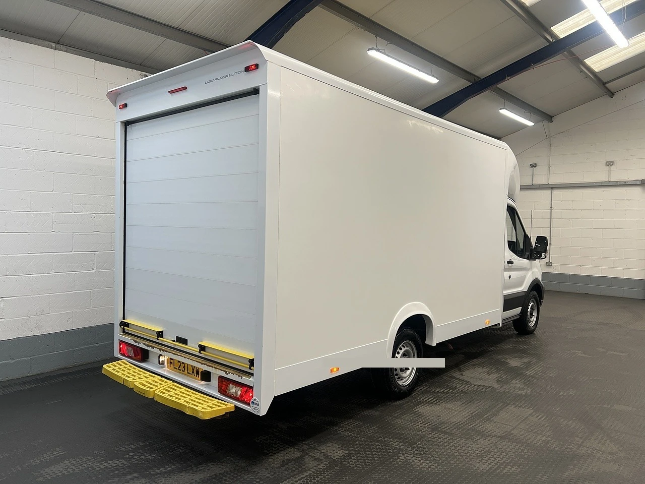 2023 Ford Transit Luton Low Loader Van — rear three-quarter view