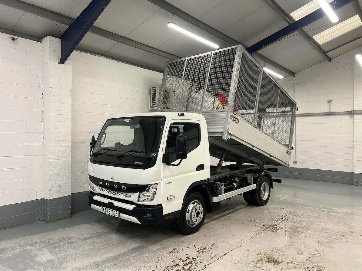 2023 Fuso Canter Tipper Van — front three-quarter view