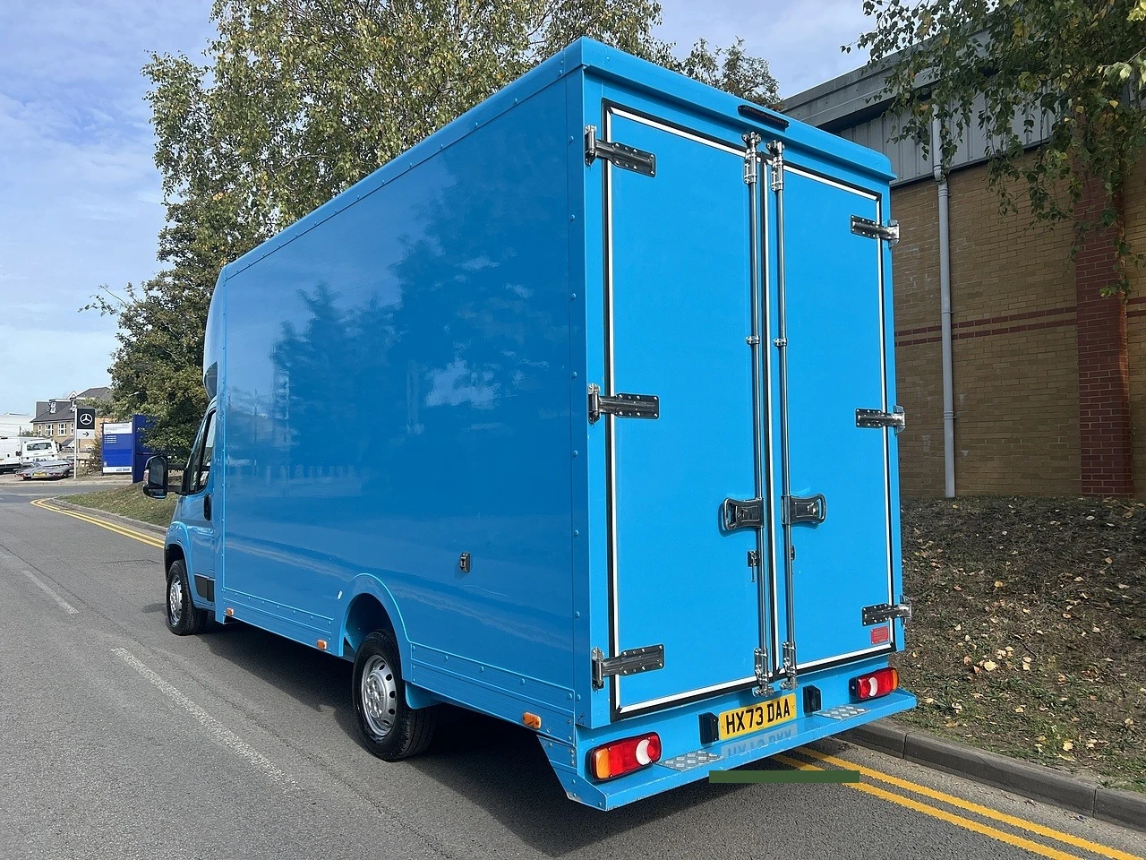 2023 Peugeot Boxer Luton Box Van — rear three-quarter view