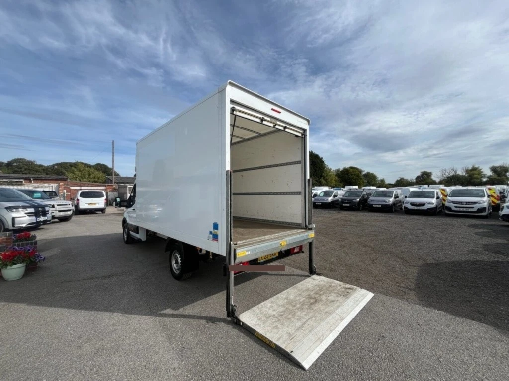 2023 Ford Transit Luton Box Van — rear three-quarter view