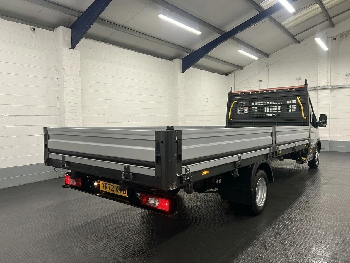 2022 Ford Transit Dropside Van — rear three-quarter view