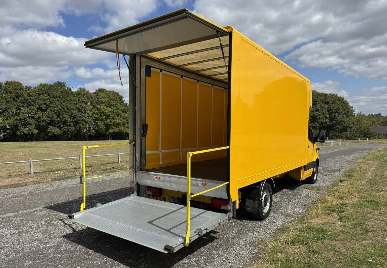 2020 Mercedes-Benz Sprinter CurtainSider Van — rear three-quarter view