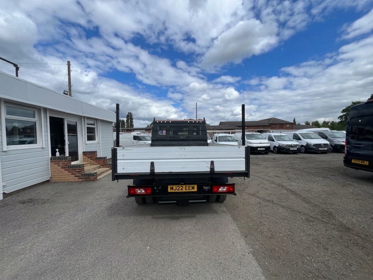 2022 Ford Transit Tipper Van — rear three-quarter view
