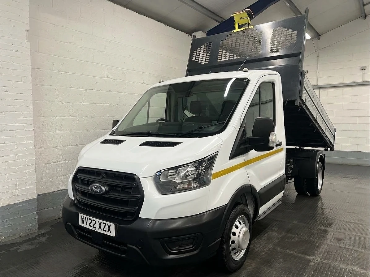 2022 Ford Transit Tipper Van — front three-quarter view