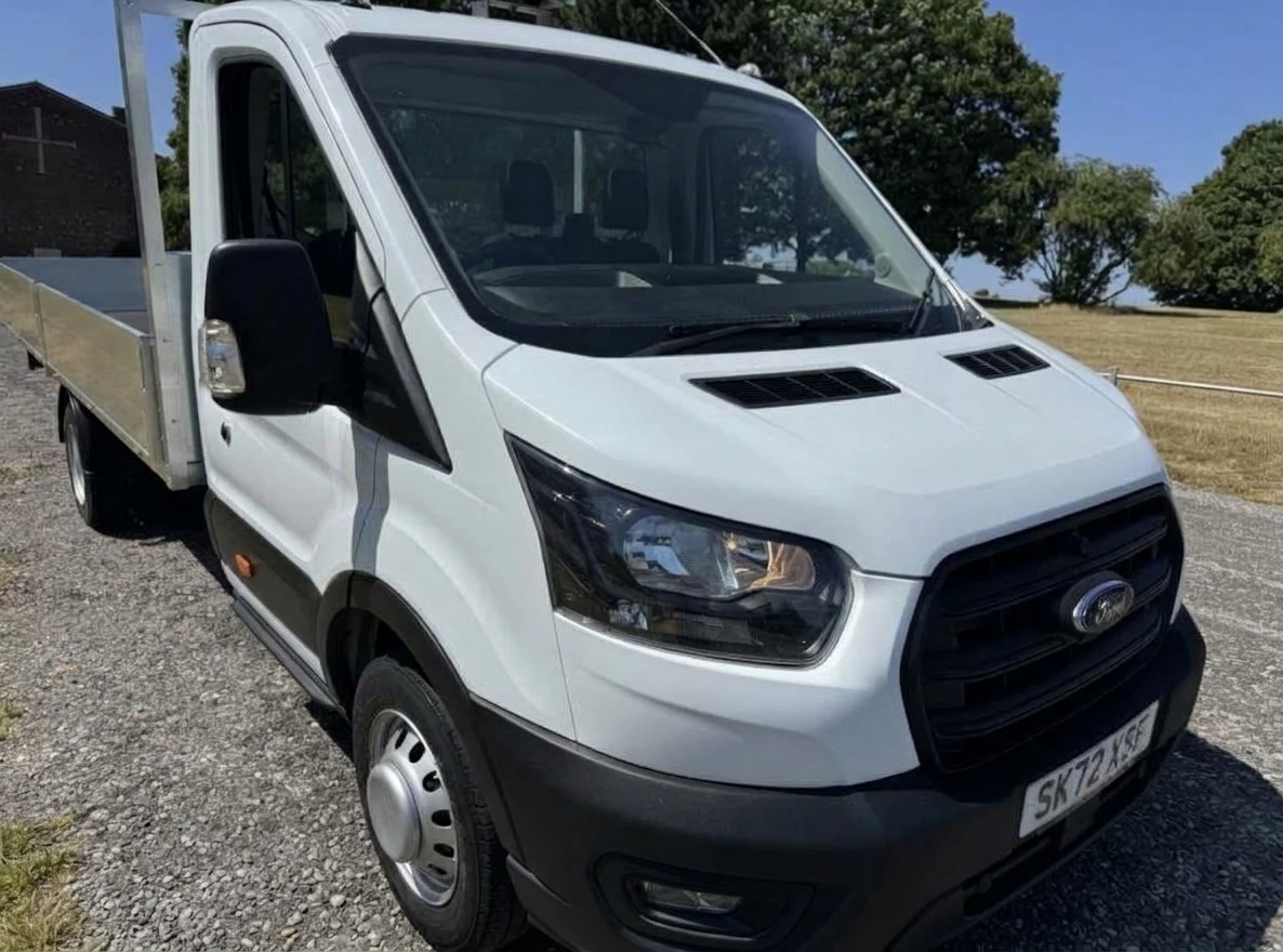 2022 Ford Transit Dropside Van — front three-quarter view