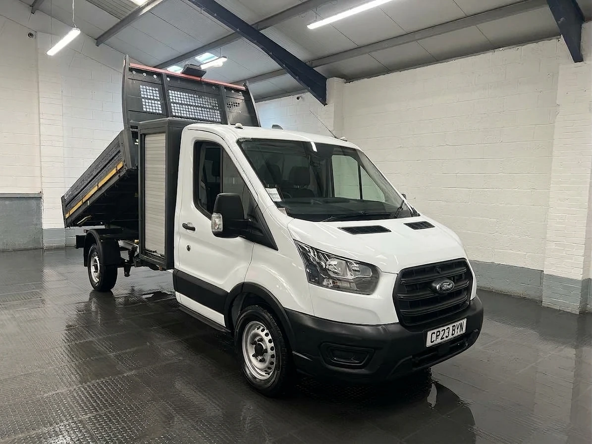 2023 Ford Transit Tipper Van — front three-quarter view
