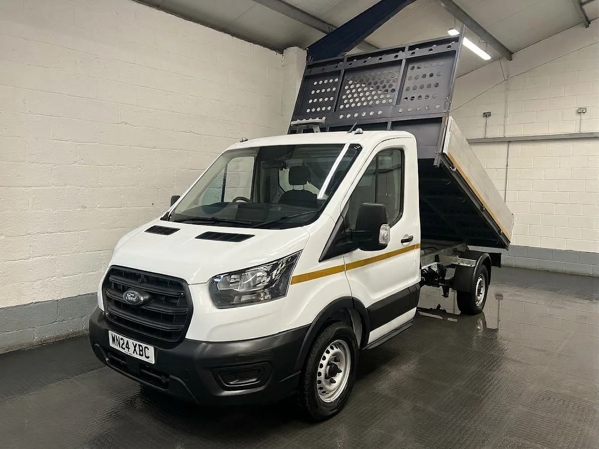 2024 Ford Transit Tipper Van — front three-quarter view
