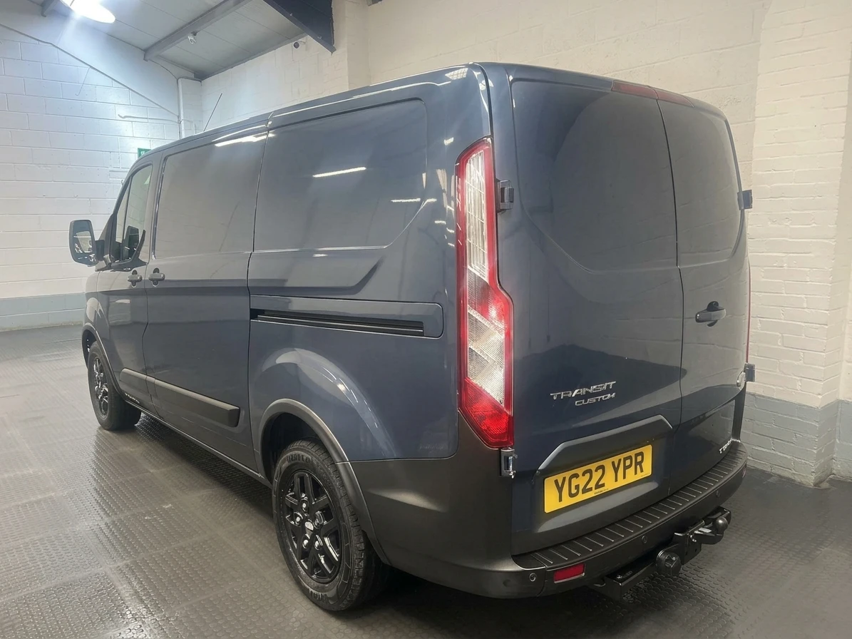 2022 Ford Transit Custom Panel Van — rear three-quarter view