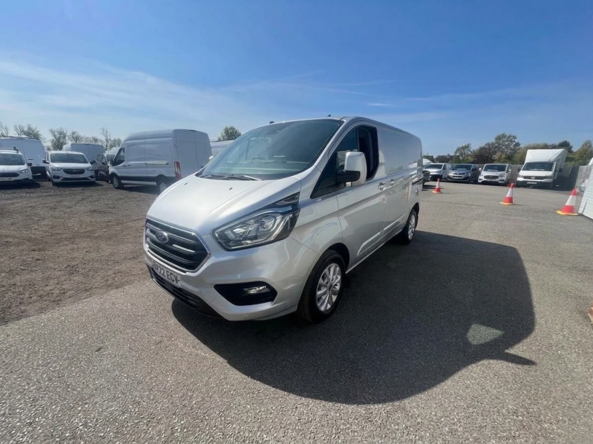 2022 Ford Transit Custom Panel Van — front three-quarter view