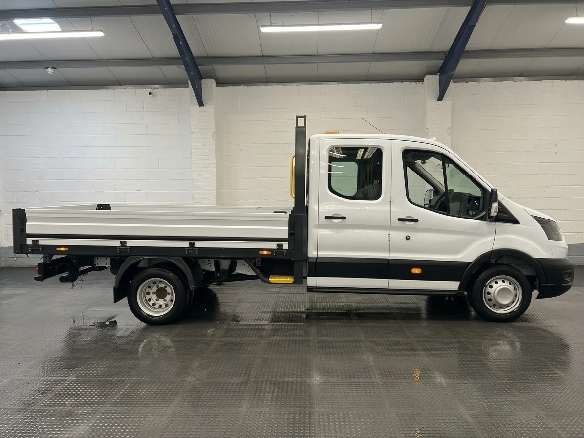 2022 Ford Transit Double Cab Dropside Van — side view